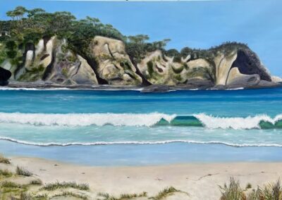 Julie Schofield_McKenzies Beach_Acrylic on Canvas